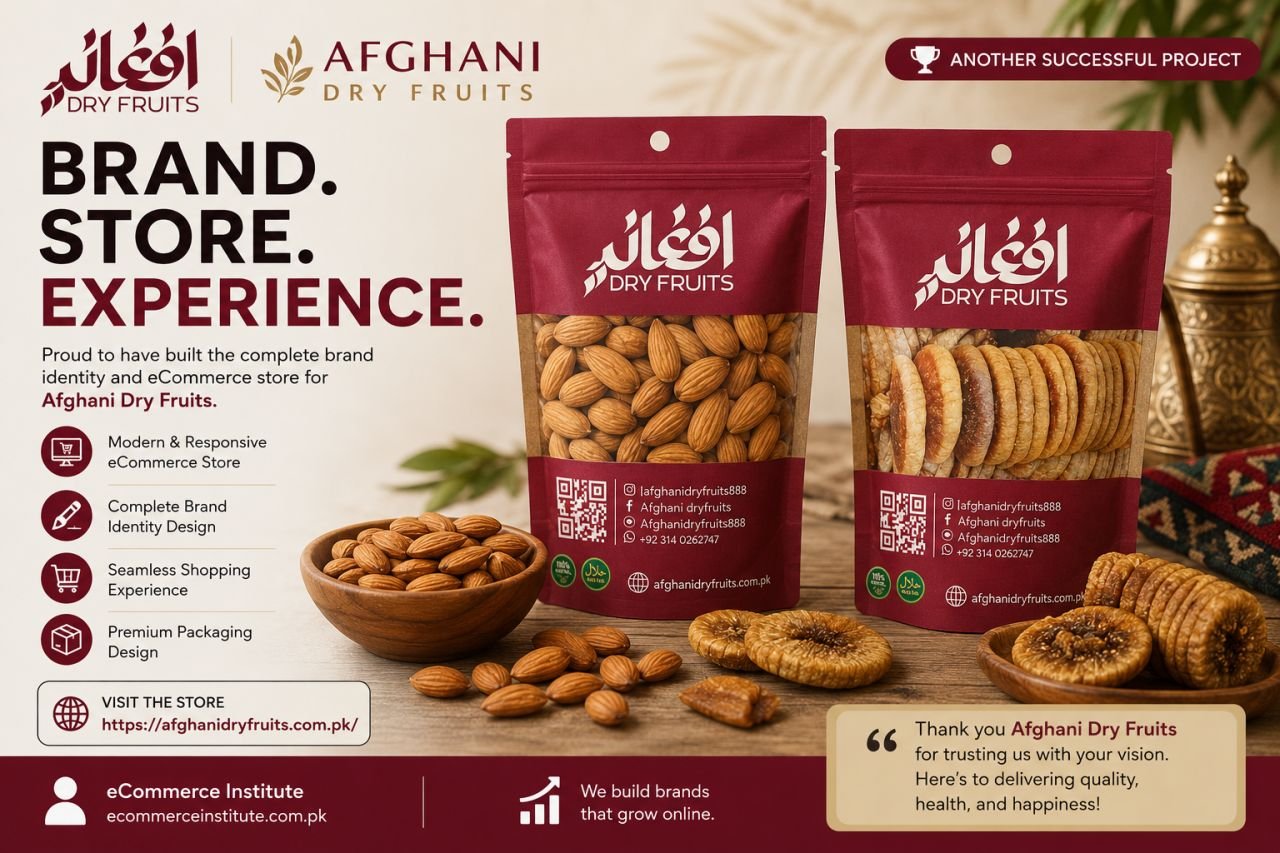 another project completed by eCommerce Institute — Afghani Dry Fruits.